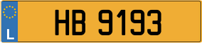 Truck License Plate